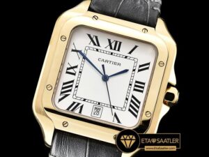 CAR0429A - Santos De Cartier 2018 Mens YGLE Wht Swiss Qtz - 01.jpg